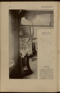 1901 DAS INTERIEUR II Hauptteil Seite 118 Hans Schlechta, Durchgang in einem Ausstellungssalon