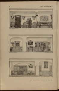 1901 DAS INTERIEUR II Hauptteil Seite 78 Gebrüder Dexler, Entwürfe für eine Weinstube