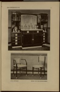 1902 DAS INTERIEUR III Hauptteil Seite 5 Otto Wytrlik, Möbel aus dem Speisezimmer